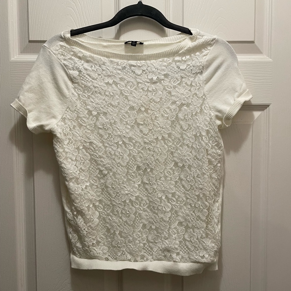 White lace blouse